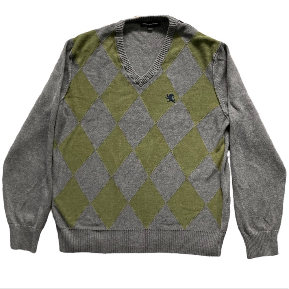 2000s Express Argyle Sweater
